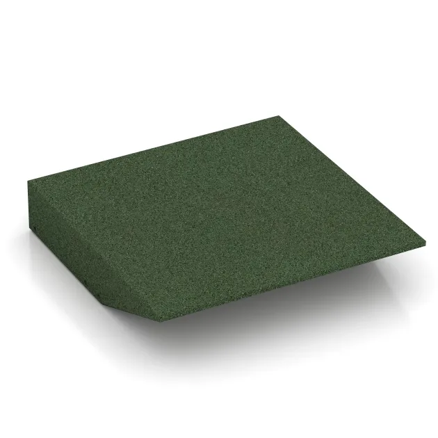 Aufsicht auf die Unterseite, also die Bodenseite von WARCO-Formteil 0459 - Edge tile (one chamfered side) im Format 500 x 500 x 100 mm.