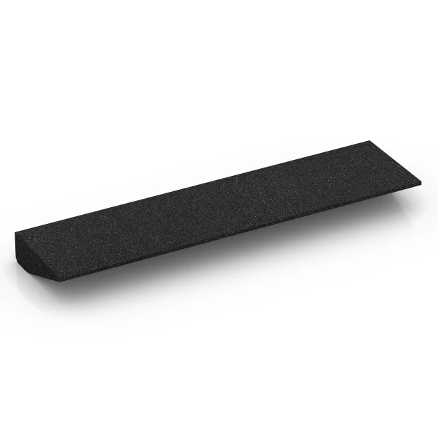 Aufsicht auf die Unterseite, also die Bodenseite von WARCO-Formteil 6601 - Nájazd na prah im Format 100 × 25 cm | 1 < 8 cm.