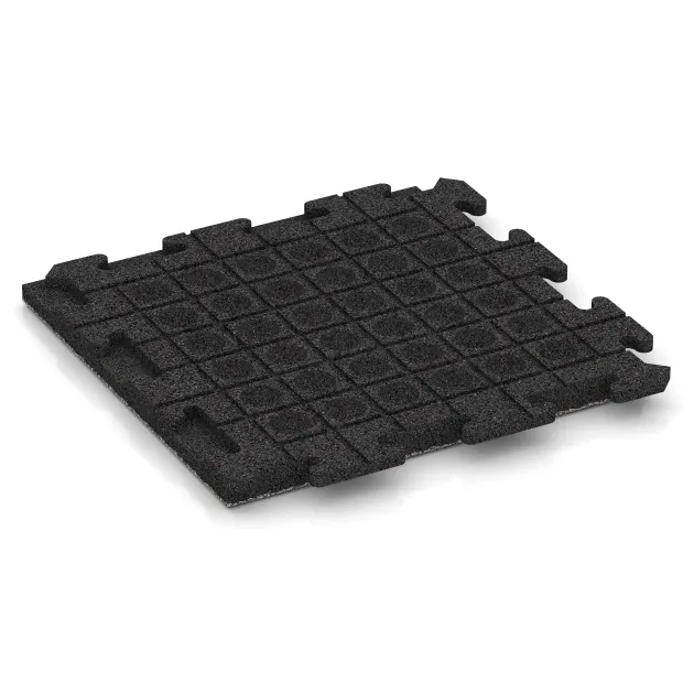 Aufsicht auf die Unterseite, also die Bodenseite von WARCO-Formteil 1290 - Terasa dlaždica Classic im Format 500 x 500 x 40 mm.