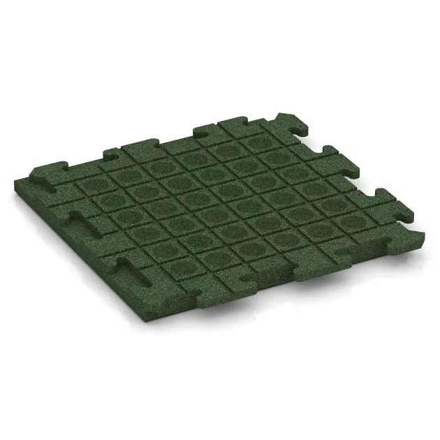 Aufsicht auf die Unterseite, also die Bodenseite von WARCO-Formteil 1383 - Terasa dlaždica Classic im Format 500 x 500 x 40 mm.