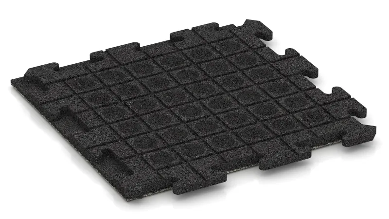 Drenážne kanáliky a kupoly v štvorcovom usporiadaní