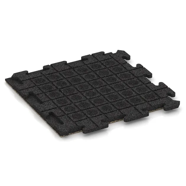Aufsicht auf die Unterseite, also die Bodenseite von WARCO-Formteil 5456 - Stair covering im Format 500 x 500 x 30 mm.