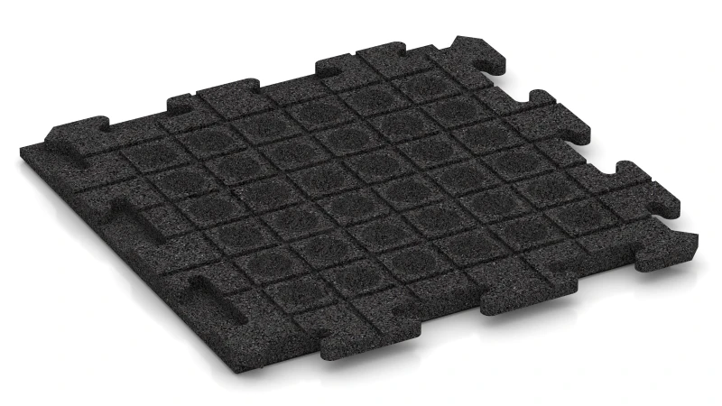 Drenážne kanáliky a kupoly v štvorcovom usporiadaní