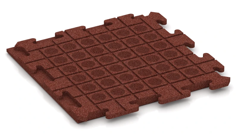 Drenážne kanáliky a kupoly v štvorcovom usporiadaní