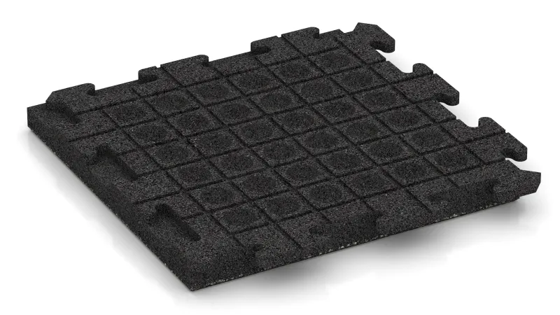 Drenážne kanáliky a kupoly v štvorcovom usporiadaní