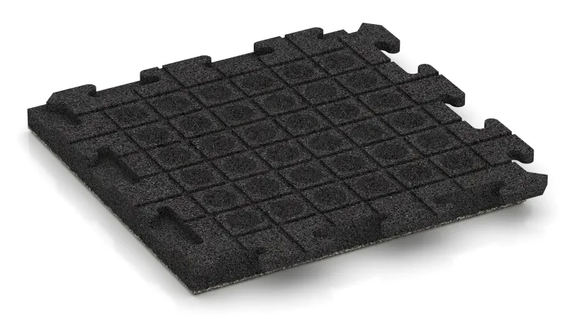 Drenážne kanáliky a kupoly v štvorcovom usporiadaní