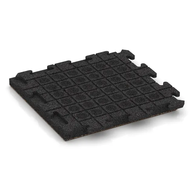 Aufsicht auf die Unterseite, also die Bodenseite von WARCO-Formteil 1435 - Paving slab im Format 500 x 500 x 50 mm.