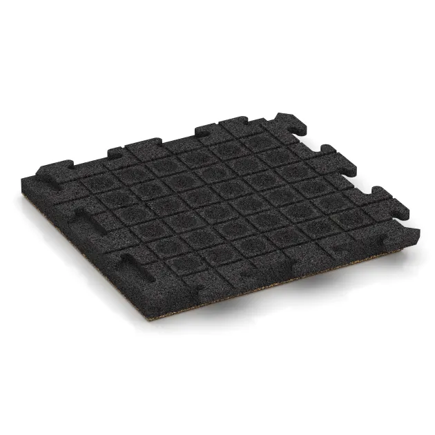 Aufsicht auf die Unterseite, also die Bodenseite von WARCO-Formteil 1443 - Paving slab im Format 500 x 500 x 50 mm.