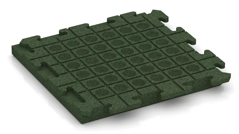 Drenážne kanáliky a kupoly v štvorcovom usporiadaní