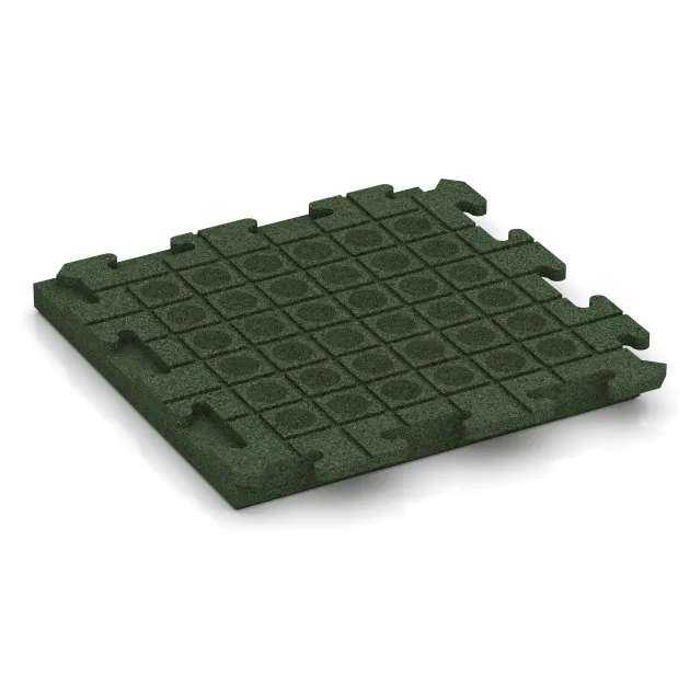 Aufsicht auf die Unterseite, also die Bodenseite von WARCO-Formteil 1475 - Terasa dlaždica Classic im Format 500 x 500 x 50 mm.