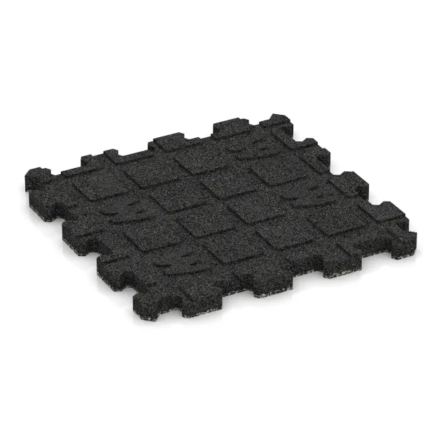 Aufsicht auf die Unterseite, also die Bodenseite von WARCO-Formteil 3849 - Dlaždica k bazénu bez škár im Format 306 x 306 x 20 mm.