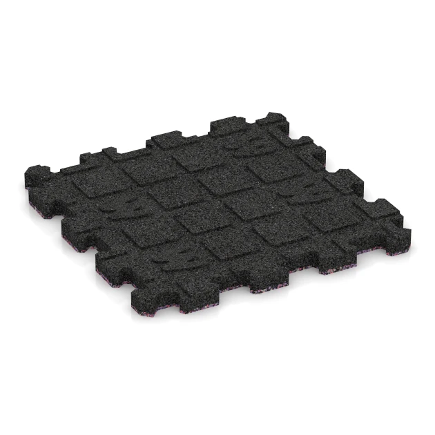 Aufsicht auf die Unterseite, also die Bodenseite von WARCO-Formteil 5430 - Schodová dlaždica im Format 30,6 x 30,6 x 2 cm | 0,094 m².