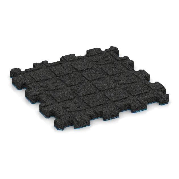 Aufsicht auf die Unterseite, also die Bodenseite von WARCO-Formteil 3858 - Dlaždica k bazénu bez škár im Format 306 x 306 x 20 mm.