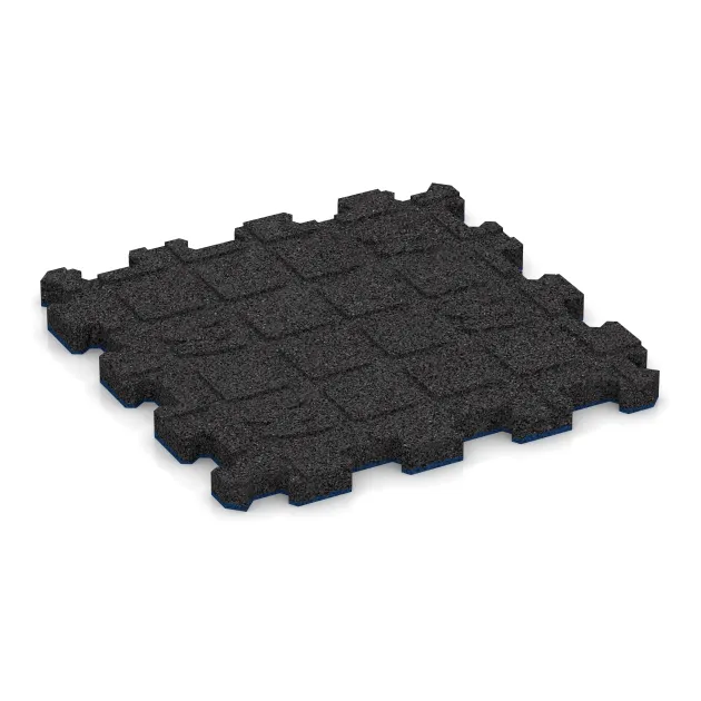 Aufsicht auf die Unterseite, also die Bodenseite von WARCO-Formteil 5970 - Schodová dlaždica im Format 306 x 306 x 20 mm.