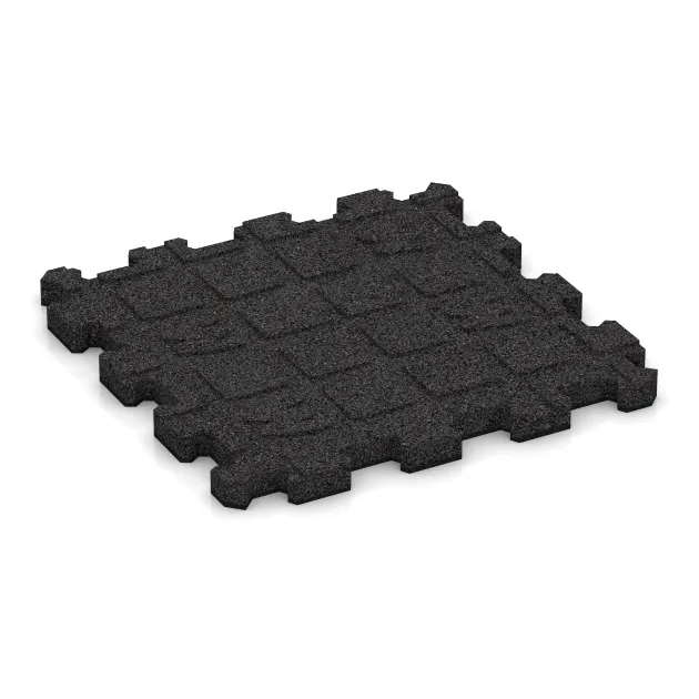 Aufsicht auf die Unterseite, also die Bodenseite von WARCO-Formteil 5972 - Stair covering im Format 306 x 306 x 20 mm.