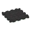 Aufsicht auf die Unterseite, also die Bodenseite von WARCO-Formteil 5968 - Stair covering im Format 306 x 306 x 20 mm.