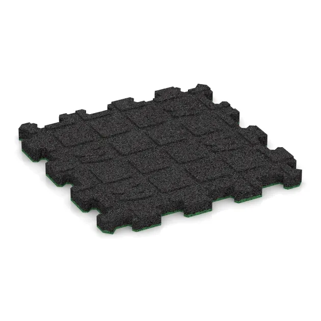 Aufsicht auf die Unterseite, also die Bodenseite von WARCO-Formteil 5968 - Stair covering im Format 306 x 306 x 20 mm.