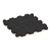 Aufsicht auf die Unterseite, also die Bodenseite von WARCO-Formteil 5966 - Stair covering im Format 306 x 306 x 20 mm.