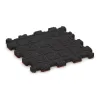 Aufsicht auf die Unterseite, also die Bodenseite von WARCO-Formteil 5969 - Stair covering im Format 306 x 306 x 20 mm.