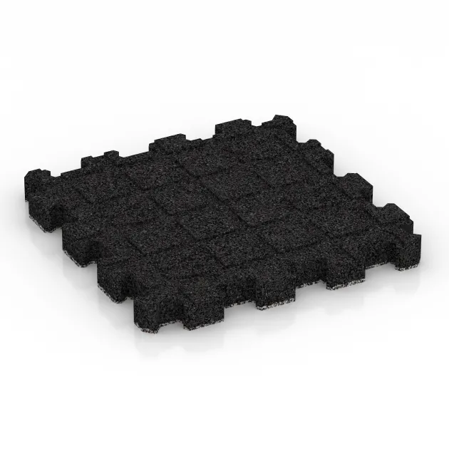 Aufsicht auf die Unterseite, also die Bodenseite von WARCO-Formteil 5227 - Dlaždica k bazénu bez škár im Format 306 x 306 x 30 mm.
