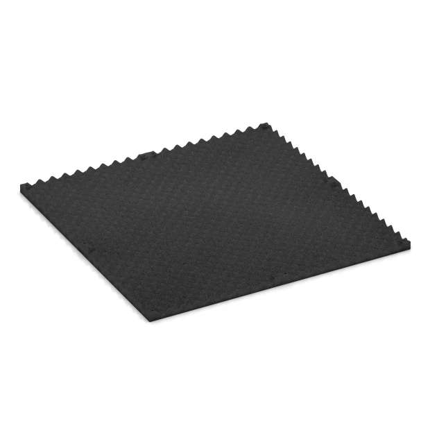 Aufsicht auf die Unterseite, also die Bodenseite von WARCO-Formteil 3782 - Športová podlaha Fitness Performance Impact im Format 100 × 100 × 3 cm.