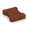 Aufsicht auf die Unterseite, also die Bodenseite von WARCO-Formteil 4460 - Zámková dlažba im Format 20 × 16,5 × 4,3 cm | 0,0278 m².