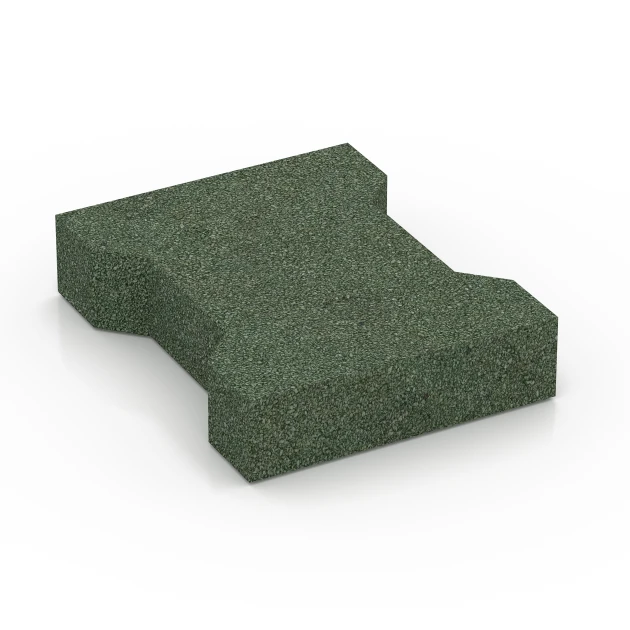 Aufsicht auf die Unterseite, also die Bodenseite von WARCO-Formteil 7070 - Zámková dlažba im Format 20 x 16,5 x 4,5 cm | 0,0278 m².