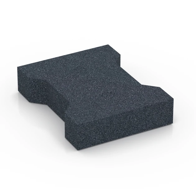 Aufsicht auf die Unterseite, also die Bodenseite von WARCO-Formteil 7071 - Zámková dlažba im Format 20 x 16,5 x 4,5 cm | 0,0278 m².