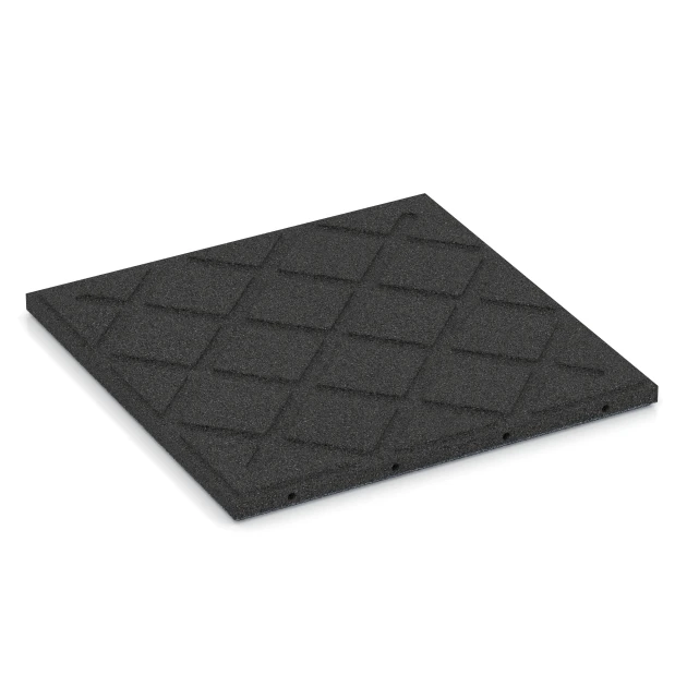 Aufsicht auf die Unterseite, also die Bodenseite von WARCO-Formteil 6130 - Tlmiaca dlaždica – 95 cm im Format 50 x 50 x 3 cm | 0,25 m².