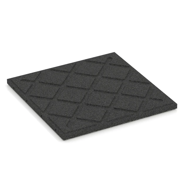 Aufsicht auf die Unterseite, also die Bodenseite von WARCO-Formteil 6413 - Dopadová dlaždica – 90 cm im Format 50 x 50 x 3 cm | 0,25 m².
