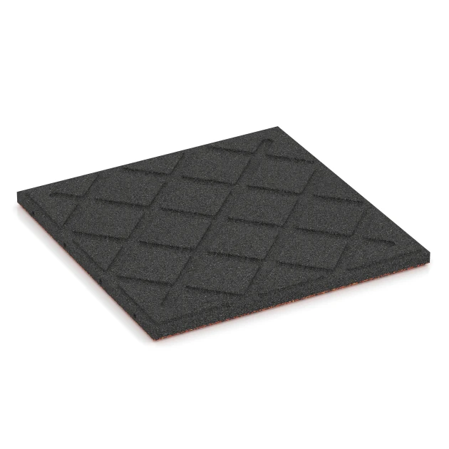 Aufsicht auf die Unterseite, also die Bodenseite von WARCO-Formteil 6417 - Dopadová dlaždica – 90 cm im Format 50 x 50 x 3 cm | 0,25 m².