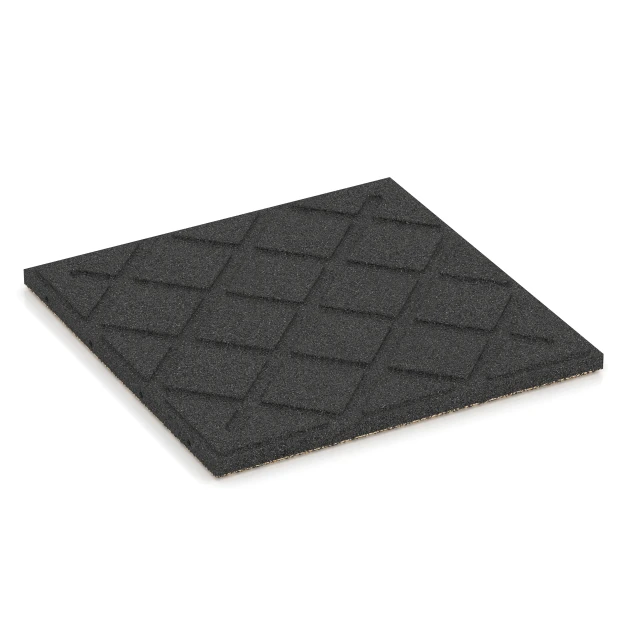 Aufsicht auf die Unterseite, also die Bodenseite von WARCO-Formteil 6419 - Dopadová dlaždica – 90 cm im Format 50 x 50 x 3 cm | 0,25 m².