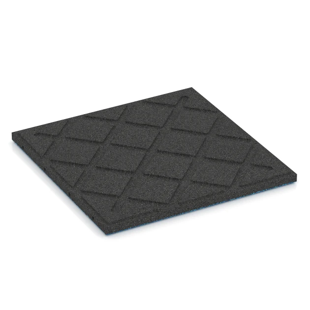 Aufsicht auf die Unterseite, also die Bodenseite von WARCO-Formteil 6420 - Dopadová dlaždica – 90 cm im Format 50 x 50 x 3 cm | 0,25 m².