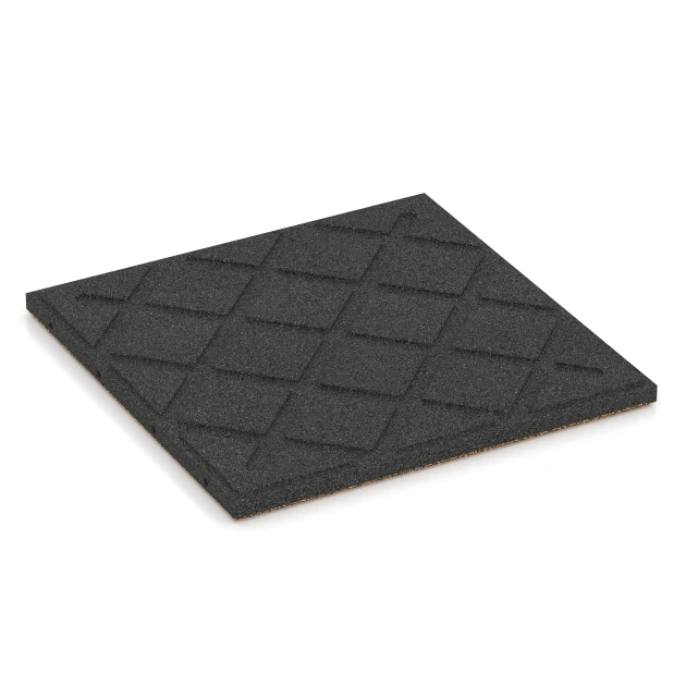 Aufsicht auf die Unterseite, also die Bodenseite von WARCO-Formteil 6421 - Dopadová dlaždica – 90 cm im Format 50 x 50 x 3 cm | 0,25 m².