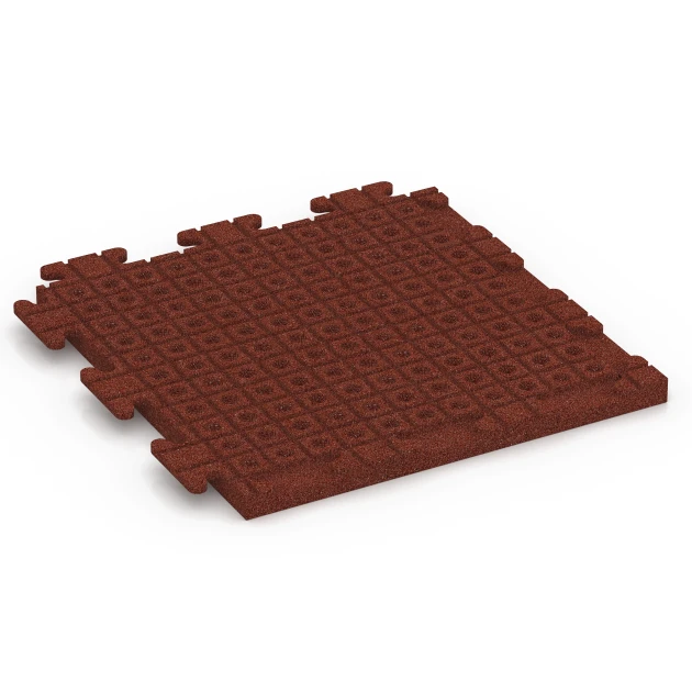 Aufsicht auf die Unterseite, also die Bodenseite von WARCO-Formteil 7053 - Gumová dlažba Linea im Format 50 x 50 x 3 cm | 0,25 m².