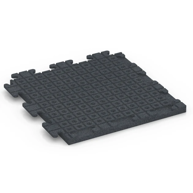 Aufsicht auf die Unterseite, also die Bodenseite von WARCO-Formteil 7055 - Gumová dlažba Linea im Format 50 x 50 x 3 cm | 0,25 m².