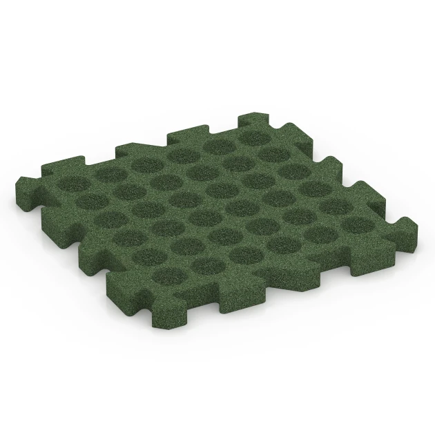 Aufsicht auf die Unterseite, also die Bodenseite von WARCO-Formteil 6995 - Fitness dlaždice im Format 50 x 50 x 4 cm | 0,25 m².