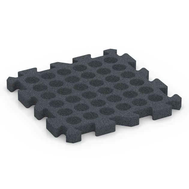 Aufsicht auf die Unterseite, also die Bodenseite von WARCO-Formteil 6983 - Dlaždice na ihrisko im Format 50 x 50 x 4 cm | 0,25 m².