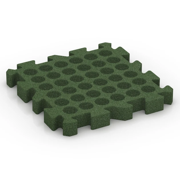Aufsicht auf die Unterseite, also die Bodenseite von WARCO-Formteil 6407 - Dopadová dlaždica – 220 cm im Format 50 x 50 x 6 cm | 0,25 m².