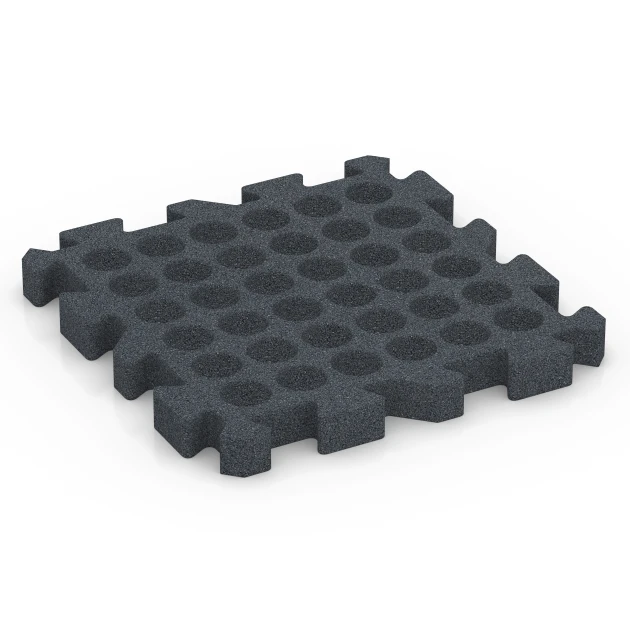 Aufsicht auf die Unterseite, also die Bodenseite von WARCO-Formteil 6404 - Dopadová dlaždica – 190 cm im Format 50 x 50 x 5 cm | 0,25 m².
