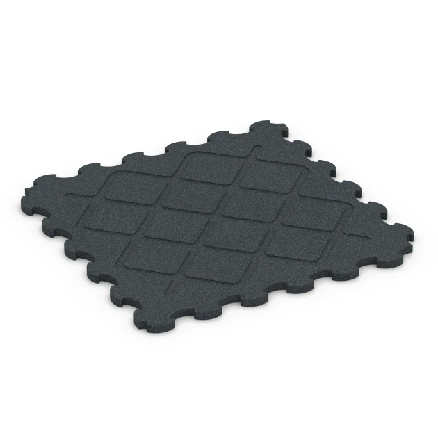 Aufsicht auf die Unterseite, also die Bodenseite von WARCO-Formteil 6322 - Fitness Ochranná Podložka im Format 102,5 x 102,5 x 3 cm | 1,05 m².