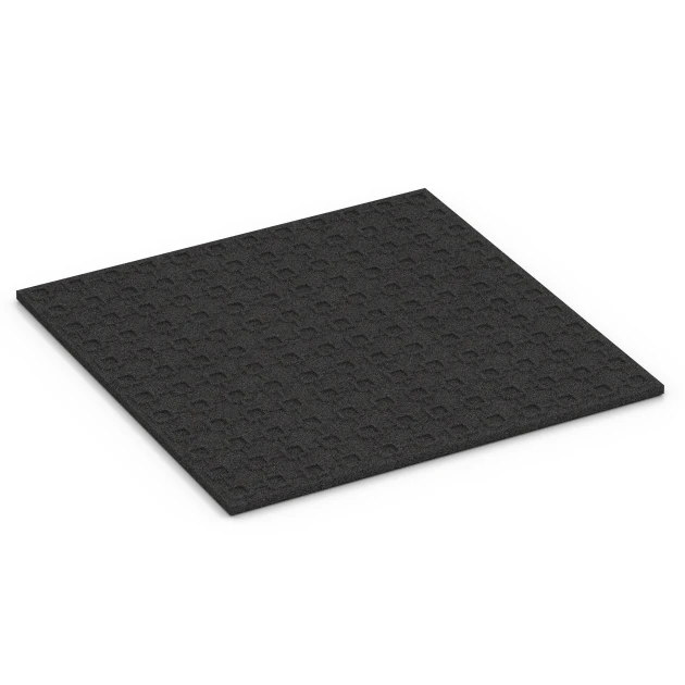 Aufsicht auf die Unterseite, also die Bodenseite von WARCO-Formteil 6379 - Gumová rohož pre kone im Format 100 x 100 x 3 cm | 1,00 m².