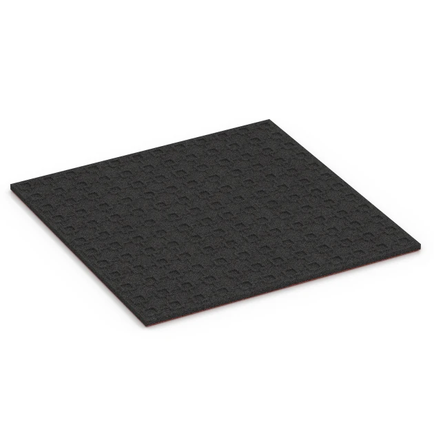 Aufsicht auf die Unterseite, also die Bodenseite von WARCO-Formteil 6380 - Gumová rohož pre kone im Format 100 x 100 x 3 cm | 1,00 m².