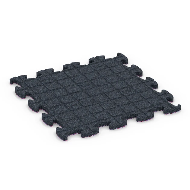 Aufsicht auf die Unterseite, also die Bodenseite von WARCO-Formteil 6801 - Podlaha pre psie sporty im Format 44,6 x 44,6 x 1,8 cm.
