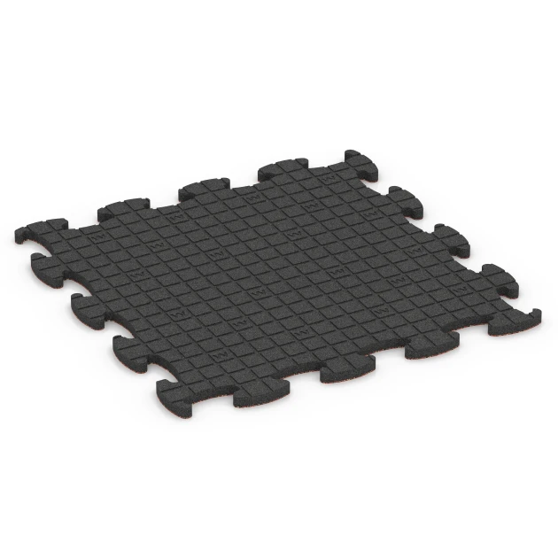Aufsicht auf die Unterseite, also die Bodenseite von WARCO-Formteil 6854 - Fitness Active podlaha im Format 97,1 x 97,1 x 2,8 cm.