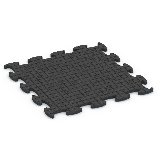 Aufsicht auf die Unterseite, also die Bodenseite von WARCO-Formteil 6857 - Fitness Active podlaha im Format 97,1 x 97,1 x 2,8 cm.