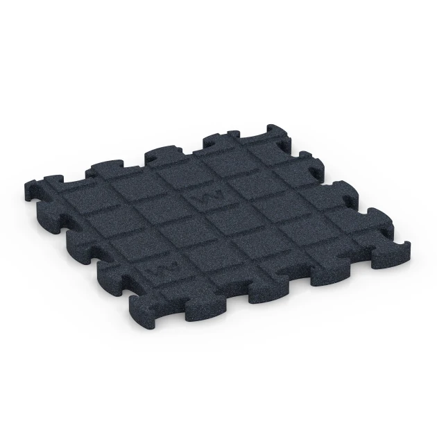 Aufsicht auf die Unterseite, also die Bodenseite von WARCO-Formteil 6964 - Fitness Premium podlaha Plus im Format 28,9 x 28,9 x 1,8 cm.