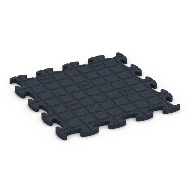 Aufsicht auf die Unterseite, also die Bodenseite von WARCO-Formteil 6966 - Fitness Premium podlaha Plus im Format 45,9 x 45,9 x 1,8.