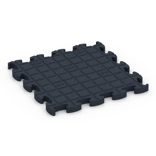 Aufsicht auf die Unterseite, also die Bodenseite von WARCO-Formteil 6967 - Fitness Premium podlaha Plus im Format 45,9 x 45,9 x 2,8 cm.