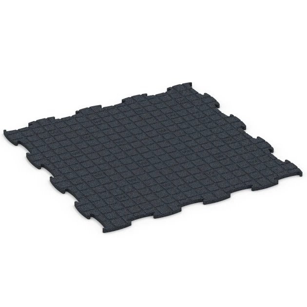 Aufsicht auf die Unterseite, also die Bodenseite von WARCO-Formteil 6962 - Fitness Premium športová podlaha im Format 99 x 99 x 1,8 cm.